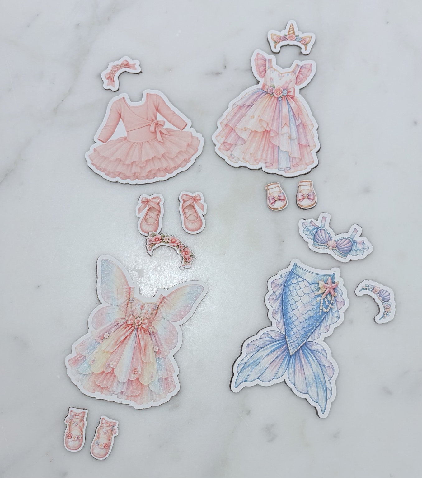 Photo of the Made Like Me Fairytale & Fantasy magnetic outfit collection